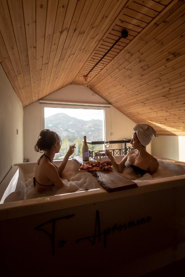 Appartement Aprosmeno Jacuzzi House 2 à Agros Extérieur photo
